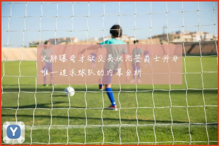 文胖曝奇才欲交易状元签爵士并非唯一追求球队的内幕分析